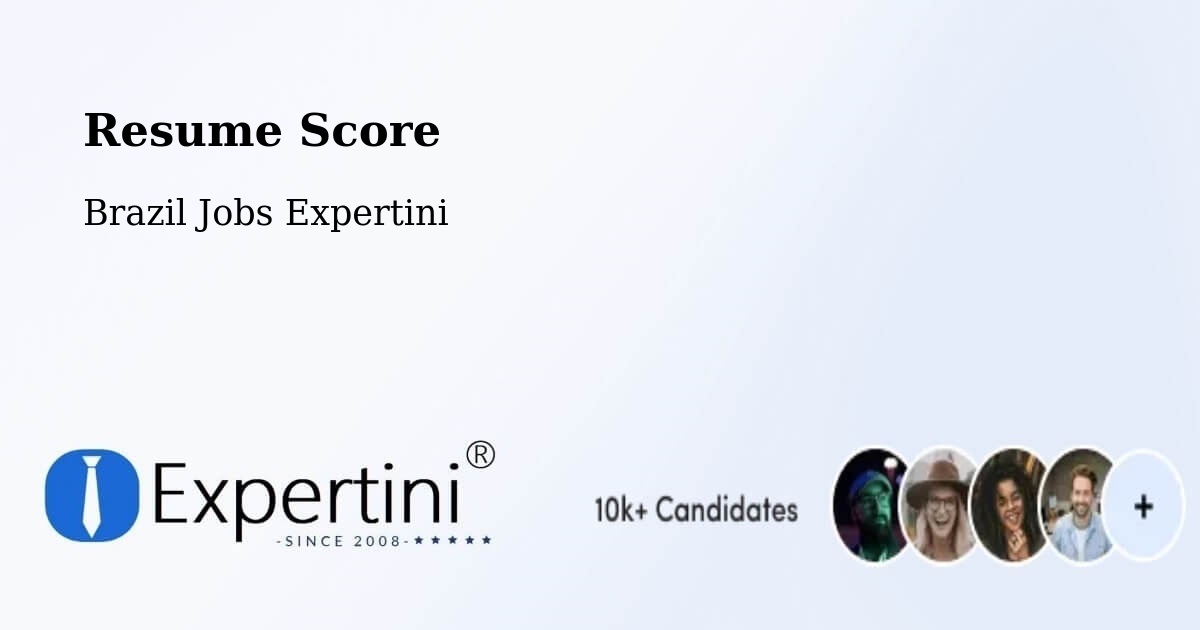 Resume Score & Job Description Match Tool – Ilhéus - Brazil Jobs Expertini
